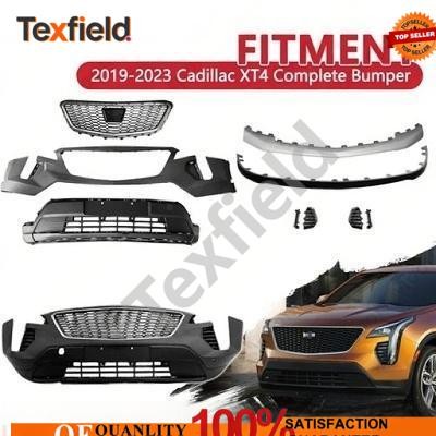 Fits 2019-2023 Cadillac XT4 Complete Bumper Cover Grille Set W/o Sensor Hole