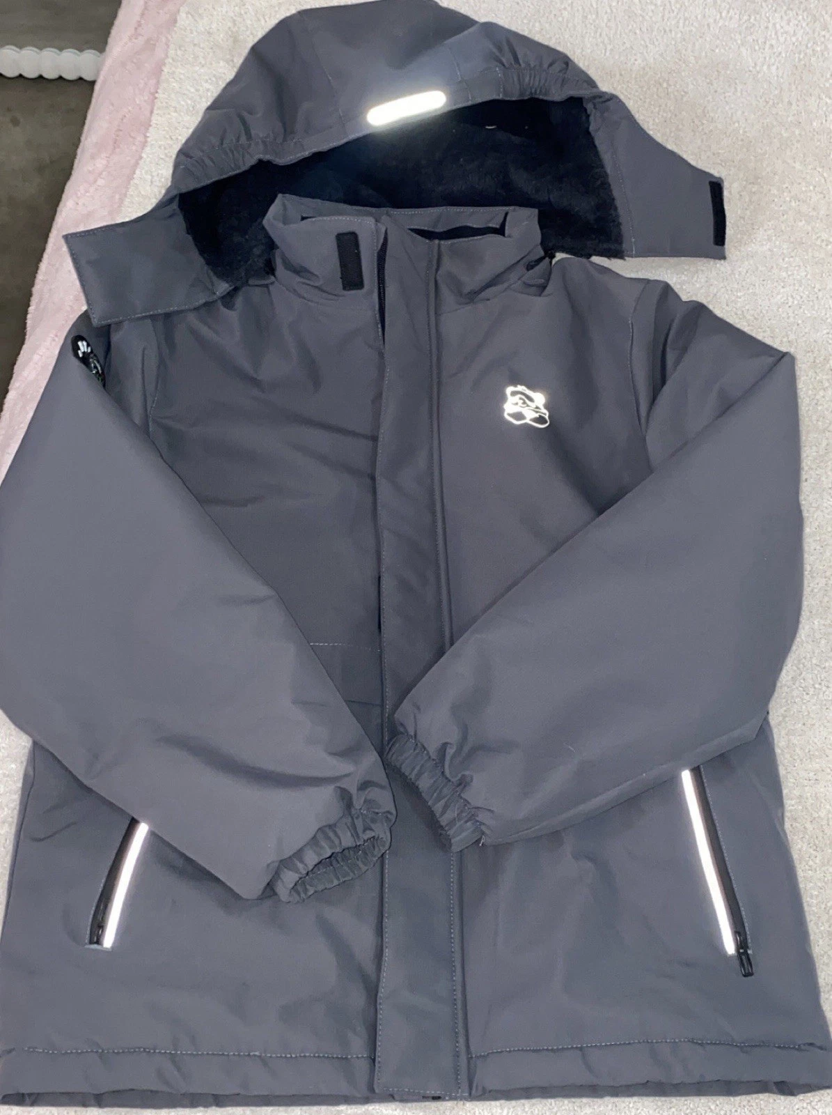 Kid's Waterproof Ski Jacket Winter Coat Boys Snowboarding Jackets Outdoor 11/12