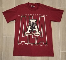 Vintage Alabama Crimson Tide AOP Shirt Breakthrough BIG AL Size M/L Double-sided