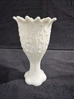 Vintage Westmoreland Lily of the Valley Milk Glass Vase 7” tall