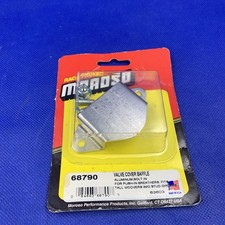 Moroso Engine Valve Cover Baffle 68790 Bolt-in Baffle Aluminum Nos