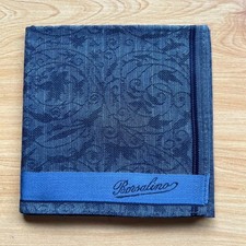 HANDKERCHIEF MEN'S VINTAGE PATTERNED POCKET SQUARE COTTON 19" B0919