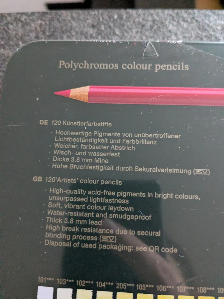 Neu Faber-Castell 120 Polychromos Künstlerfarbstifte Metalletui - Bild 2 von 3