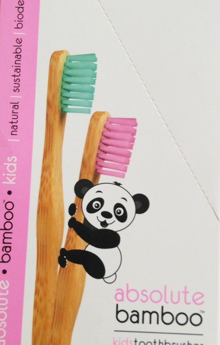 Toothbrushes x4 Natural Bamboo With Soft Bristles Sustainable Eco Friendly Kids