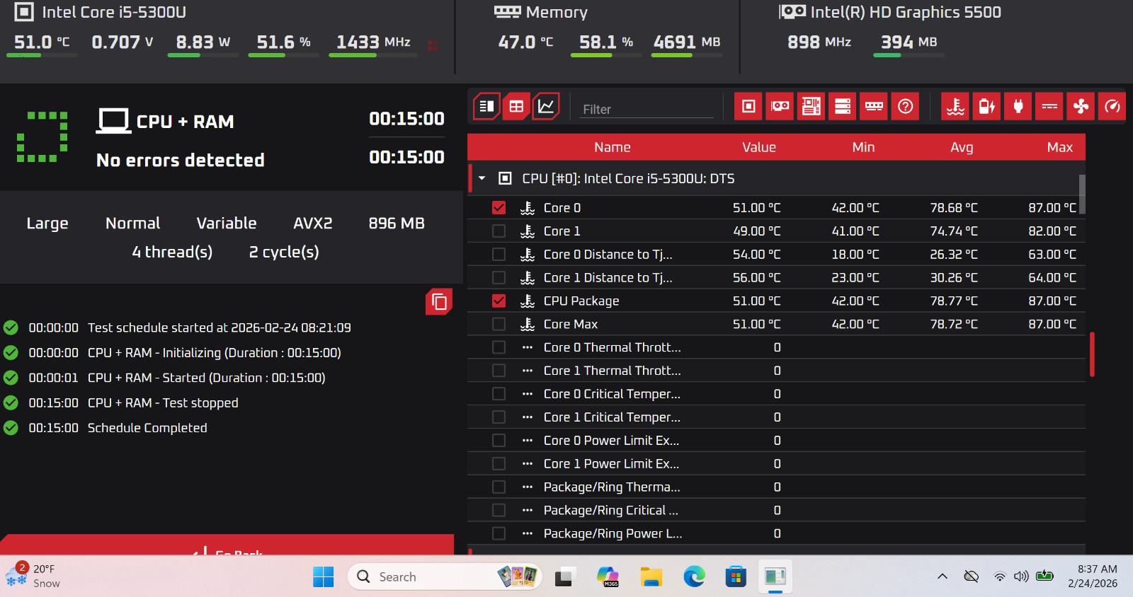 Lenovo ThinkPad X1, 14-Inch Laptop, with i5-5300U, Windows 11 Pro