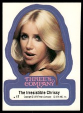 Three's Company 1978 TV Show Topps Sticker Card #17 (NM)