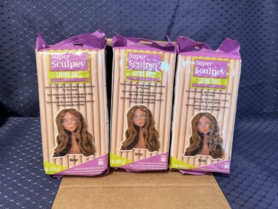 Super Sculpey Living Doll Clay 1lb-Beige (Pack of 3) Free Shipping!