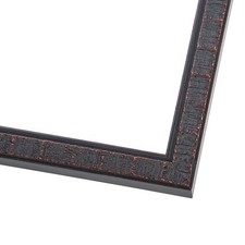 Panoramic Textured Brown Picture Frame - UV Acrylic, Backing, Hanging Hardware