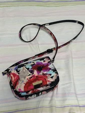 m1209 kate spade Floral Crossbody Bag Multicolor Mini Shoulder Purse Near Mint