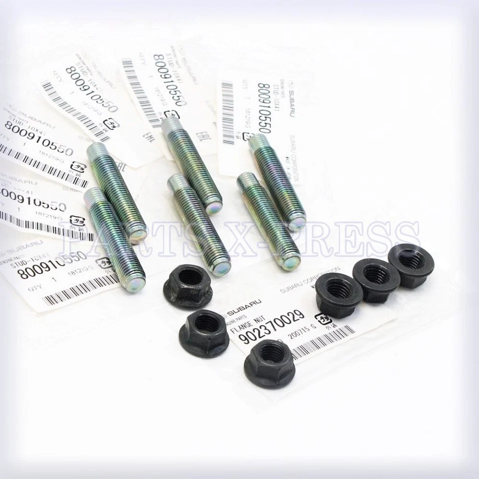 正品 SUBARU EXHAUST MANIFOLD STUD & NUT 套装 WRX STI LEGACY IMPREZA FORESTER — 第 2/4 张图片