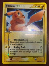 READ DESCRIPTION - PIKACHU GOLDSTAR HOLO 104/110 EX Holon Phantoms 2006 ENGLISH
