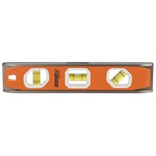 Johnson 1435-1000 Aluminum Black 3-Vial Magnetic Torpedo Level 10 L in.