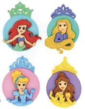 Disney* Princess* Joann Fabrics, Jessie James, Dress It up Shank Back Buttons
