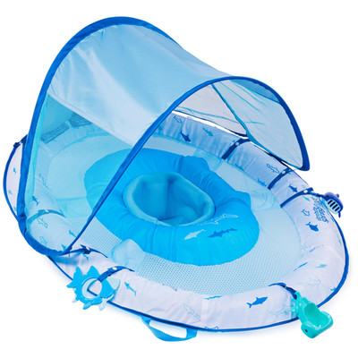 Swimways Ultra Baby Spring Float Premium Inflatable Baby Pool Float Sun Canopy
