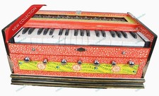 Handpainted Indian Cultura 7 Stoppper 39 Keys Double Bellow Standard Harmonium W