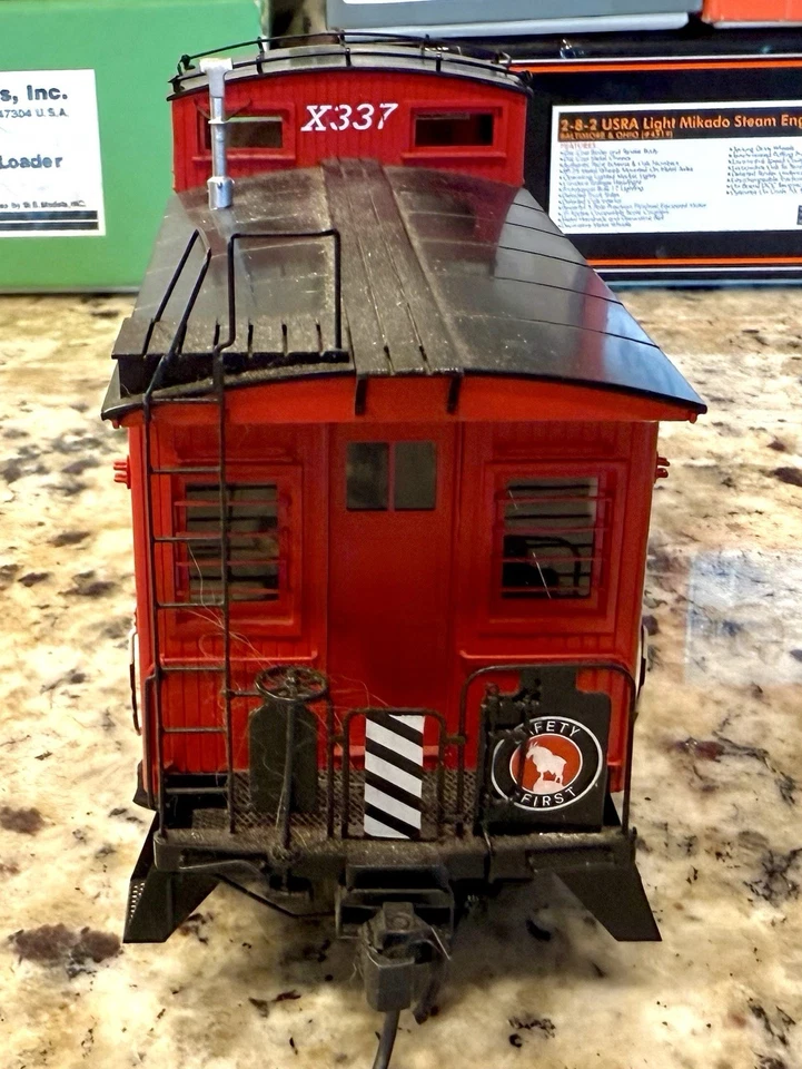Beaver Creek O Scale Brass Great Northern X-337 Wood Caboose Grade C-8 Condition - Image 3 of 4