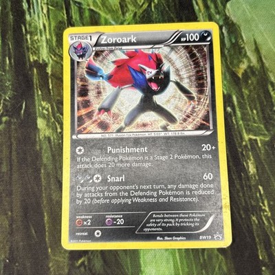 Pokémon TCG Zoroark Black and White Star Promo Set Rare 2011 Cosmos Holo #BW19