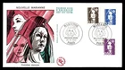 Mayfairstamps France FDC 1990 Marianne Combo First Day Cover aax_80065