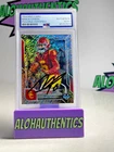 MAKAI LEMON SIGNED 2025 BOWMAN CHROME U SILVER SHIMMER  PSA philadelphia eagles