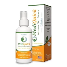 MediQuick Skin & Wound Repair First Aid Spray Gel 4 Fl Oz - Antiseptic Spray ...