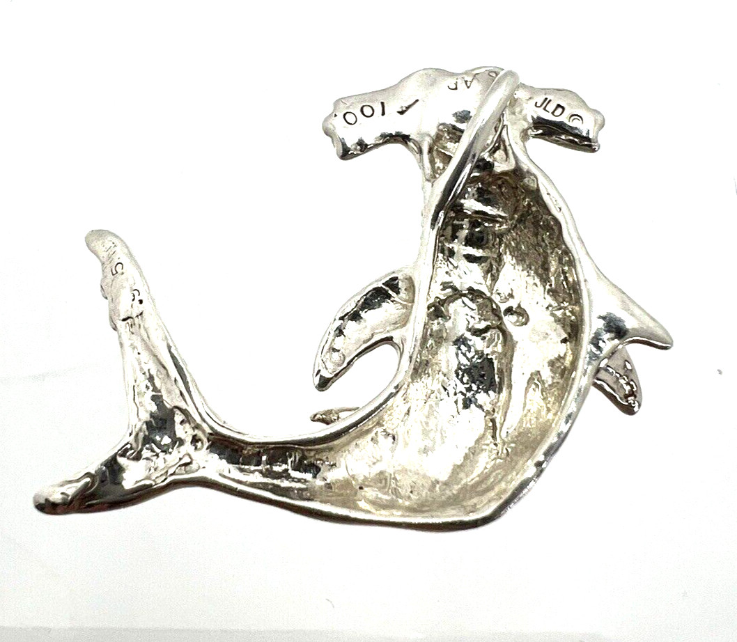 JLD Solid Sterling Silver 925 Hammerhead Shark Pe… - image 4