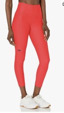 Under Armour Women's High Waisted No Slip Ankle Leggings Size Small Coral Pink