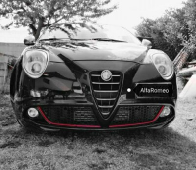 Kit Profilo Bordino Paracolpi Giallo Fluorescente Per Alfa Romeo Mito – Anteriore E Posteriore