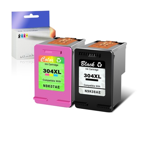 304XL Color Negro Cartucho de tinta de reemplazo para HP Envy 5010 5020  5030 5032 | eBay