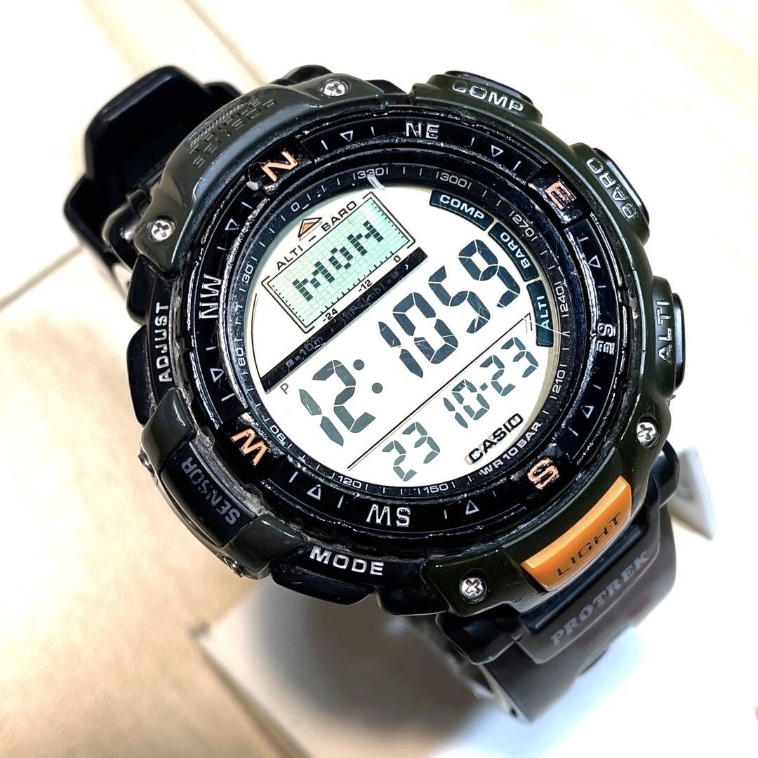 Casio Protrek Prg-40 Digital Quartz Men Triple Sensor Casio Protrek Prg-40 Digital Quartz Men Triple Sensor