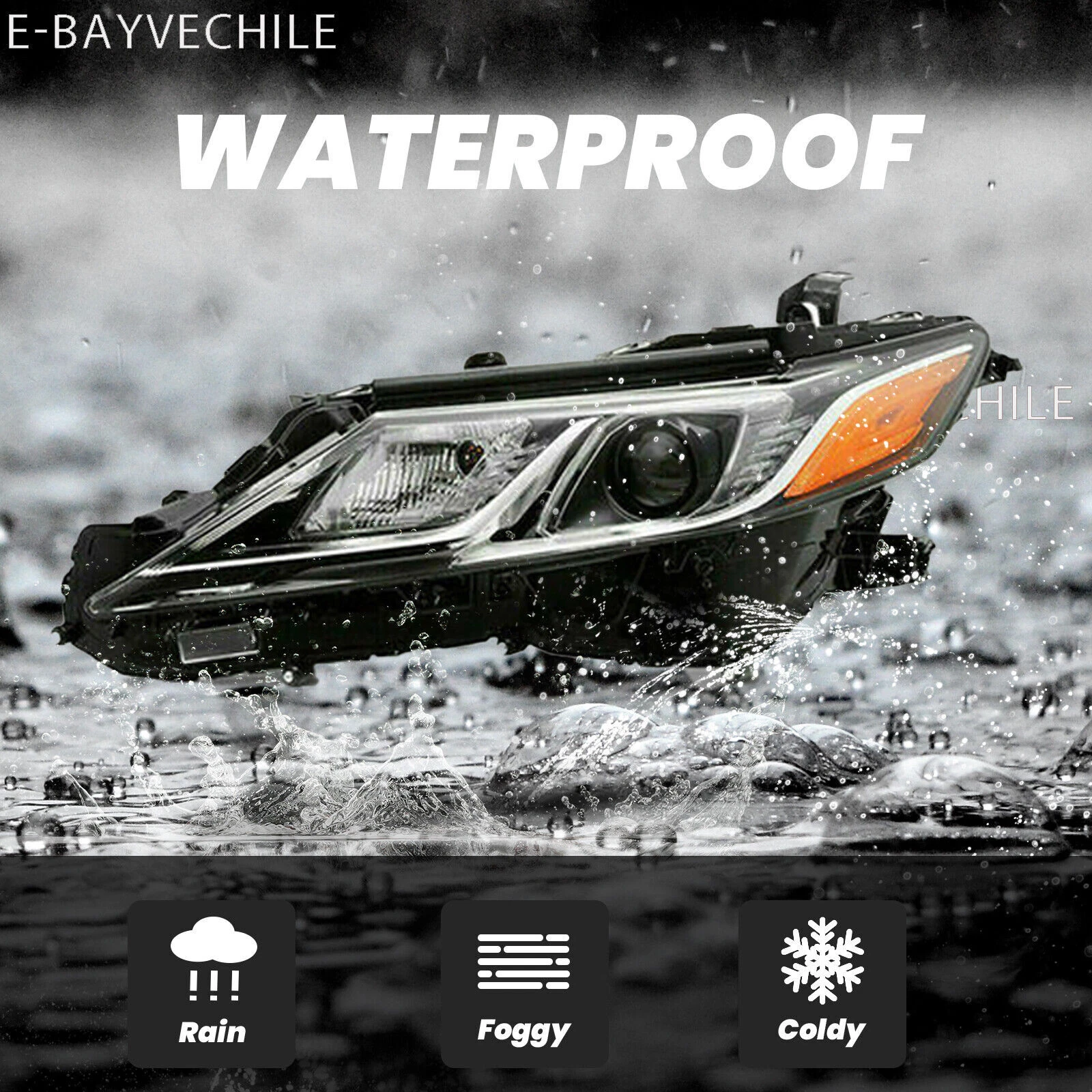 LED Headlights Fit 2018 2019 2020 2021 2022 Toyota Camry L LE SE Headlamps LH+RH