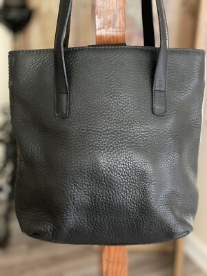 coach バッグ Vintage COACH Leather Bag Navy Blue/ Black Pebble Shoulder Purse