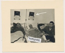 Foto Wehrmacht Soldaten im Lazarett  (4602a)