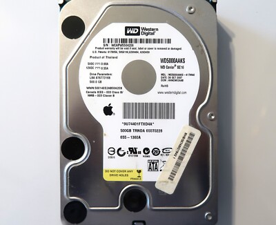 WD WD5000AAKS-41TMA0 HHNCNV2AAB (WCAP) Thailand 500gb 3.5'' Sata HDD 30OCT2007