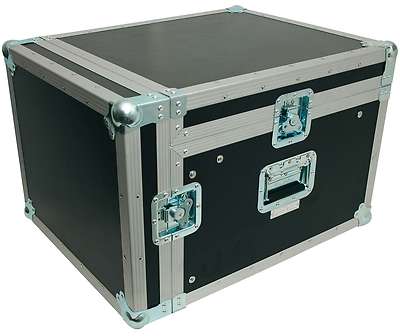 7/12 HE 19'' PROFI Kombi Case Winkelrack L-Rack DJ PA Verstärker Mixer Case Rack