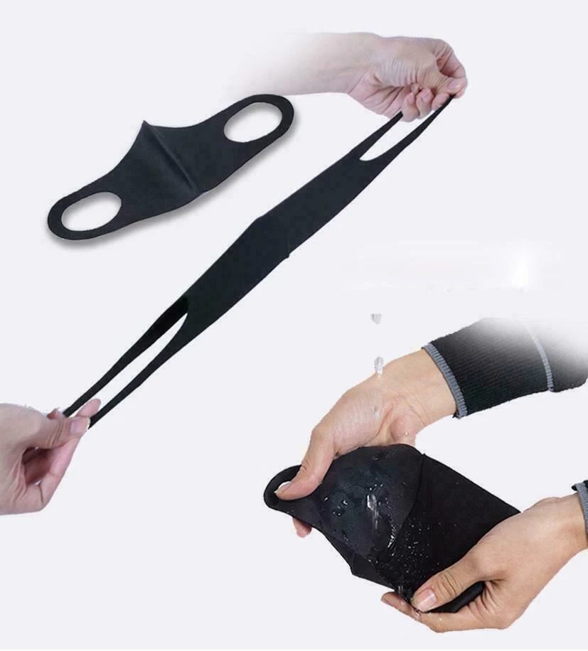 Face Mask, Black Fashion Washable, Reusable, Breathable, Unisex Mask *US SELLER* - Image 3 of 4