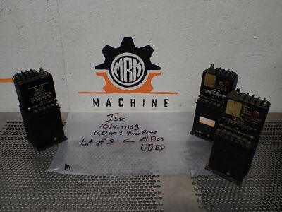 ISSC 1014-1D1B On Delay Timer 0.06-1 Timer Range  Used Warranty (Lot of 3)