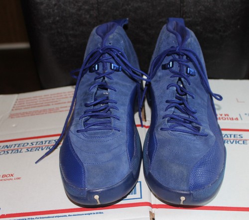 Nike Air Jordan 12 Retro Deep Royal Blue Suede OG XII 130690-400 Size 12.5 91204432926 | eBay