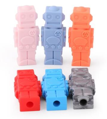 ROBOT Chewable Pencil Toppers Silicone Oral Chew Therapy