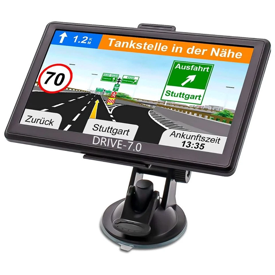 7 Zoll GPS Navigationsgerät DRIVE-7.0 für LKW, PKW, Wohnmobil, Bus - Bild 1 von 4