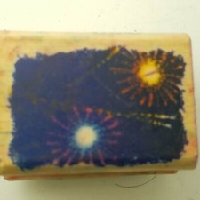 Stamps Etc. Fireworks Rubber Stamp CRI-095-B 763960245460 CRI-095-B CRI-095-B