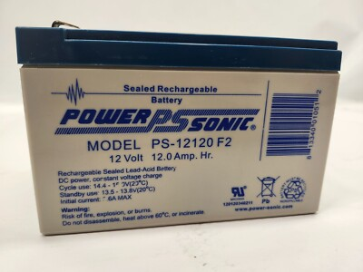 #ad Power Sonic PS 12120 F2 12V 12Ah SLA battery $19.99