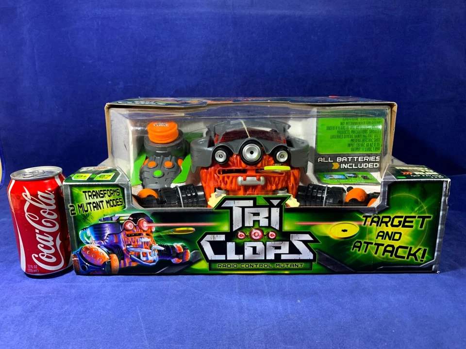 Tyco TRI-CLOPS - Radio Control Mutant RC 27MHz GLOW DISCS All Batteries Included - Image 2 of 4