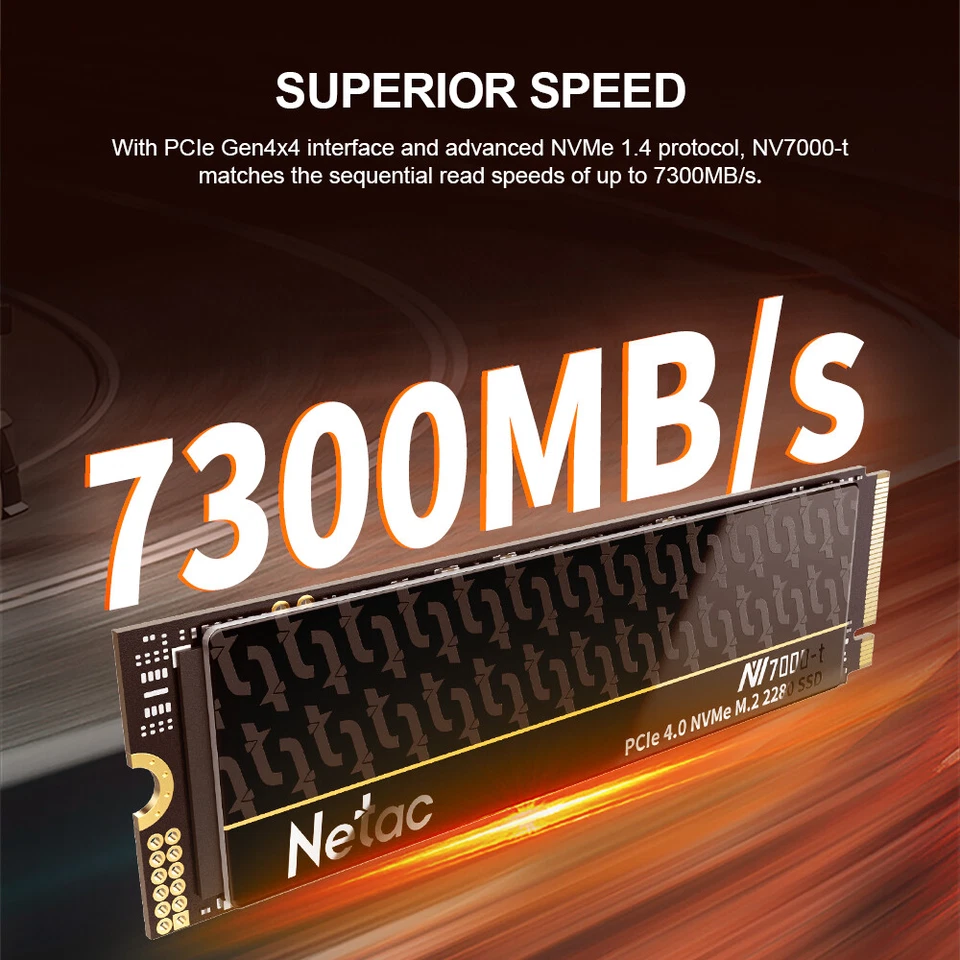 Netac 2TB 1TB 500GB 256GB M.2 PCIe SSD 2280 NVMe Internal Solid State Drive lot - Image 3 of 4