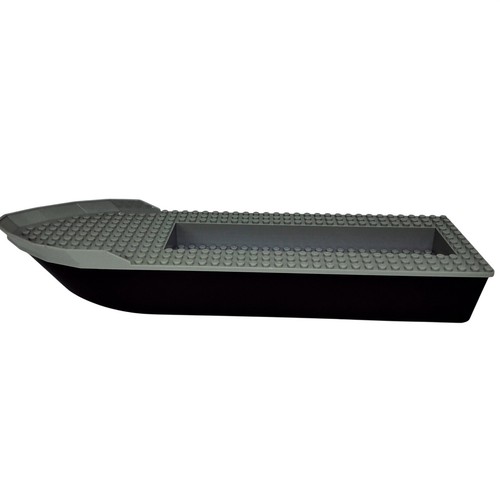 2015 LEGO City Ship/Boat 41x12x5 Gray & Black 23997 & 23998 Retired 2 Tone Top