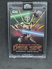 Star Wars Topps Black Chrome Embrace The Dark Side General Grievous /50 Gold