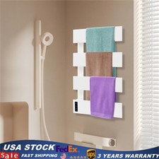 Towel Warmer Aluminum Alloy Heated Towel Rack Wall Mounted Electric Towel Warmer