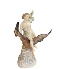 Meissen Porcelain Statue The Rape of Ganymede Sculpture 1800’s