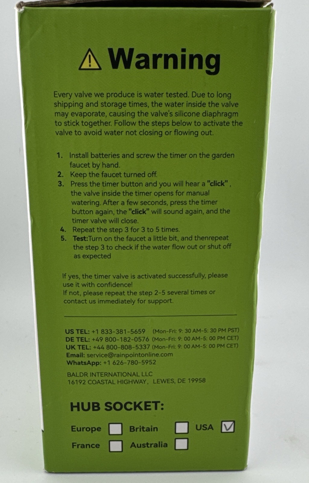 RAINPOINT Smart Sprinkler Timer+Hub Valve APP/Voice Control Weather Auto Rain