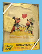 Vintage Disney Lullaby Land Infant Sleep and Play Outfit Size Large circa 1970s