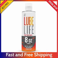 LUBELIFE Water Based Warming Lubricant 8 oz - Heating Personal Lube for Couples.